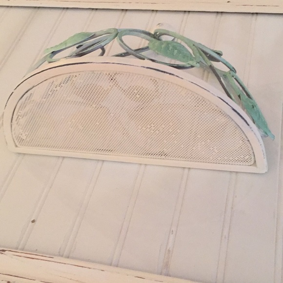 Decorative Metal Distressed Half Moon Shelf - Picture 6 of 9